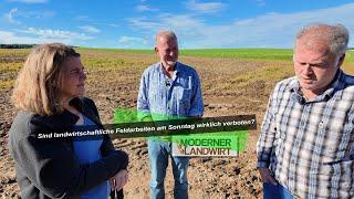 Sind landwirtschaftliche Feldarbeiten am Sonntag wirklich verboten? - Zwei Landwirten droht Bußgeld