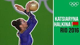 Katsiaryna Halkina's Ball Routine Performance at Rio 2016!