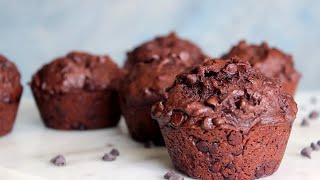 Double Chocolate Muffins Eggless