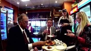 Springfield Mayor Domenic Sarno visits Frigo's Foods on National Meatball Day