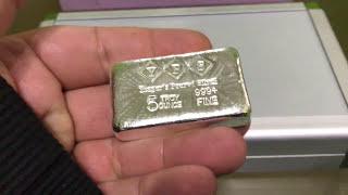 *44* NEW YPS 5oz BAR & SILVER SLACKER CHEST PIECES DOLLAR $WASHINGTON$