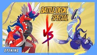  Der Kampf um Raum & Zeit ️ Pokémon Deluxe Battle Deck Miraidon/Koraidon #structuredeck #pokémon