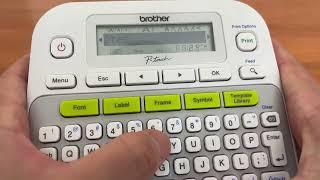 How To Print On 2 Lines With A Brother P-touch Label Maker