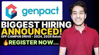 Genpact, Amazon, S&P Gloabal Hiring 2024, 2025 Batch | OFF Campus DRive For 2025, 2024 Batch Fresher