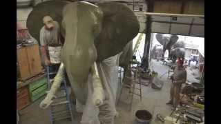 Bull Elephant Sculpture Time Lapse