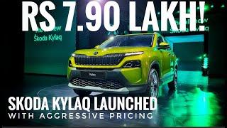 Skoda Kylaq SUV launched to take on Brezza, Nexon | First Look | Price, features, engine, bookings