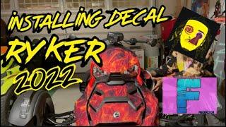 CAN-AM RYKER DIY DECAL INSTALLING 2022