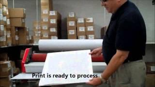 MountCor Boards run through Heated Roll Laminator