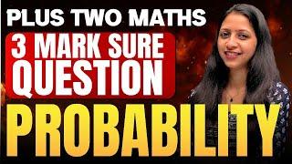 Plus Two Maths Public Exam | Probability | 3 Mark Question | Exam Winner