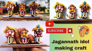 Lord Jagannath idol making craft। How to create Jagannath idol l Jai Jagannath ️। Bongo Shilpo।।