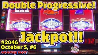 Double Progressive Jackpot! Crystal Star Deluxe Double Nudge Slot  at Pala Casino