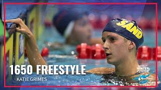 Katie Grimes Finishes First in Women's 1650 Freestyle | 2022 Speedo Winter Junior Championships West