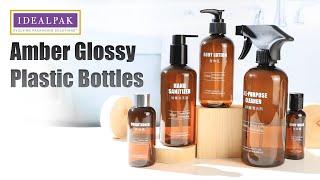 IDEALPAK's Amber Plastic Bottle in Glossy Finish