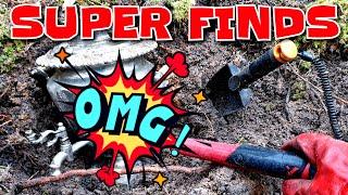 SUPER MEGA PINPOINTER FINDS IN THE FOREST! All animals in the forest scattered when I found it...