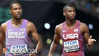 Sprint phenom Erriyon Knighton coolly clinches 200m finals berth at Worlds | NBC Sports