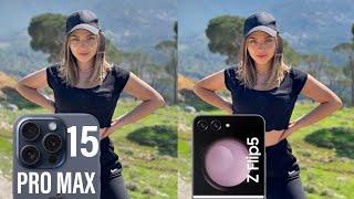 iPhone 15 Pro Max Vs Samsung Galaxy Z Flip 5 Camera Test Comparison