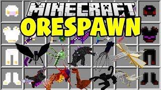 Minecraft ORESPAWN MOD | THE QUEEN, THE KRAKEN, MOBZILLA & MORE!!