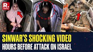 Shocking New Footage Shows Yahya Sinwar in Gaza Tunnels Hours Before Oct 7 Attack on Israel