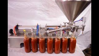 Table Top Paste Filling Machine for Sauce, salad dressing, chutney,honey