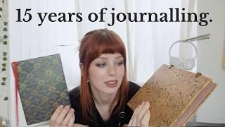 How I keep a journal - writing prompts, pages, scrapbooking, drawings & tools