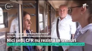 O călătorie cu trenul îi îngrozeşte chiar şi pe şefii din CFR