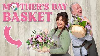 How to Make a Mother’s Day Flower Basket! | DIY Floristry Tutorial