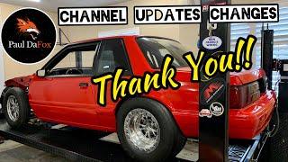 PAUL DAFOX CHANNEL UPDATES, CHANGES AND THANK YOU!! || @BuiltVSBought @BREW2LFOXBODY