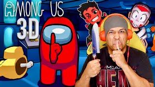 CAN I GET AWAY WITH IT!? IT'S IN 3D NOW!! [AMONG US 3D] w/@CaRtOoNz @H2ODelirious GANG