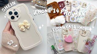 SHEIN iPhone 14 pro max phone case haul  [ aesthetic ]  15 phone cases under $6