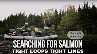 Float trip searching for salmon in Newfoundland with a shore lunch