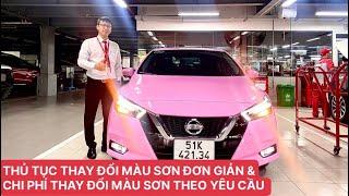 THỦ TỤC THAY ĐỔI MÀU SƠN XE ĐƠN GIẢN VÀ CHI PHÍ THAY ĐỔI MÀU SƠN THEO YÊU CẦU-NISSAN TÂN PHÚ