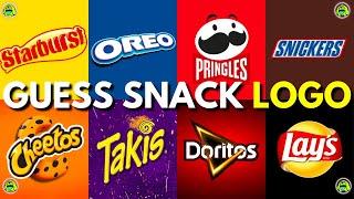 Guess The Snack Logo in 1 Second! | 100 Famous Logos | Logo Quiz