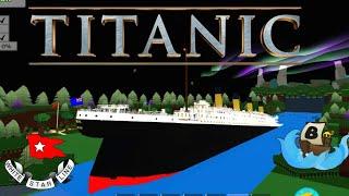 RMS Titanic in Build a Boat 4k HDR (RoyalMailShip Titanic Liverpool White Star Line) BABFT Roblox