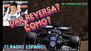 Radio -  Tsunoda no puede poner su coche en reversa ( subtitulado) F1 radio Español 2021