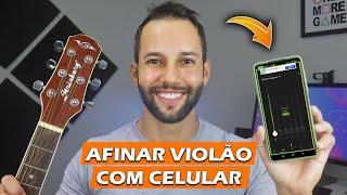 COMO AFINAR VIOLÃO COM APLICATIVO PELO CELULAR