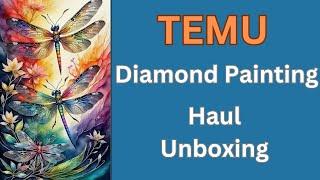 TEMU Diamond Painting Haul - Unboxing - Diamond Art -