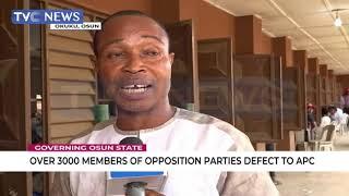 More Than 3000 Members Of Opposition Parties Defect To APC In Osun
