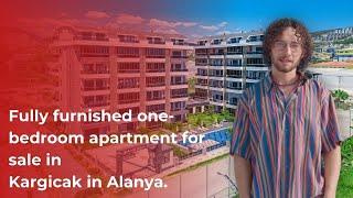 Fully furnished one-bedroom apartment for sale in Kargicak in Alanya