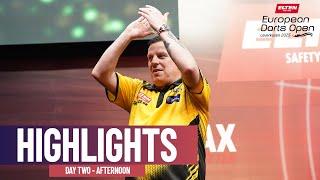 SEEDS BITE THE DUST!  | Day Two Afternoon Highlights | 2025 European Darts Open