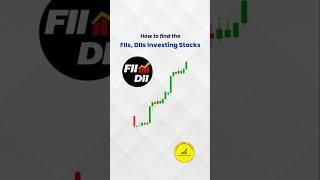 How to Find FII & DII Investing Stocks for Trading #trading #stockmarket