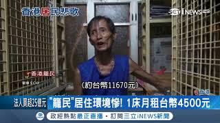 香港籠民居住環境糟睡覺要縮腳　房價太高買不起20萬人住棺材房│【國際局勢。先知道】20180712│三立iNEWS