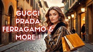 Festive Nights in Florence: Gucci, Prada & Brunello Cucinelli Light Up Luxury Shopping