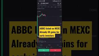 4X Gain for Early investors ABBC coin #crypto #altcoin #cryptonews #100x #cryptoshorts #earninreal