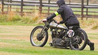 Once the FASTEST Motorcycle in the World: Brough Superior SS100 put to Test on the Airstrip