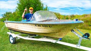 Recovering The ABANDONED Boat I Found Under My House || Boat Restoration