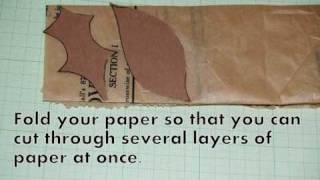 How to make wired paper leaves