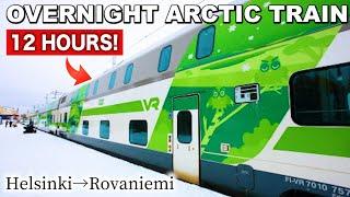 Riding on Arctic Circle Sleeper Train from Helsinki to Rovaniemi | Santa Claus Express️