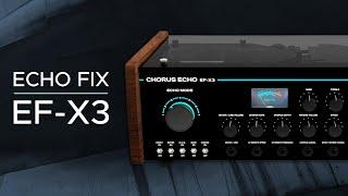 Echo Fix EF-X3 Chorus Echo Tape Delay Sound Demo (no talking) with MEGAfm and SH-01a synthesizers