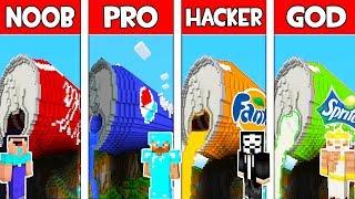 Minecraft - NOOB vs PRO vs HACKER vs GOD : SODA BATTLE in Minecraft ! Animation