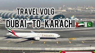 Dubai to Karachi traveling with Emirates airline #vlog #travelvlog #dxb #karachi #emiratesairlines